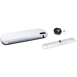 Stat A3 Laminator With Trimmer White