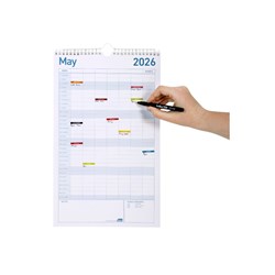 Sasco Family Activity Calendar 250 x 410mm White