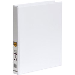 Marbig Clearview Insert Binder A4 4D Ring 25mm White