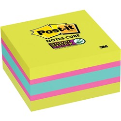 Post-It 2027-SSGFA Super Sticky Notes 76mmx76mm Bright Assorted 360 Sheets