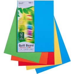 Quill Board A4 210gsm Brights Assorted Pack of 50