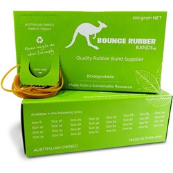Bounce Rubber Bands Size 16 Box 100gm