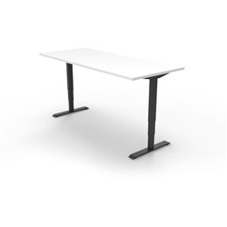 Rapidline Boost+ Single Sided Workstation 1200W x 750D x 620-1270mmH White/Black