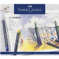 Faber-Castell Goldfaber Colour Pencils Tin of 24