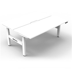 Rapidline Boost+ Back to Back Workstation 2 Person 1800W x 1500D x 1270mmH White/White