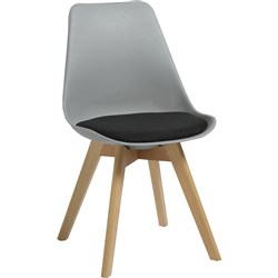 Rapidline Virgo Chair Timber Leg Grey