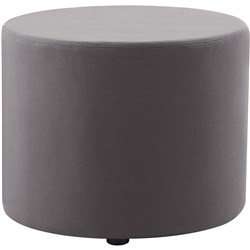 Rapidline Mars Round Ottoman 550mm Diameter Upholstered Charcoal