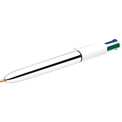 Bic 4 Colour Shine Ballpoint Pen Retractable Medium 1mm