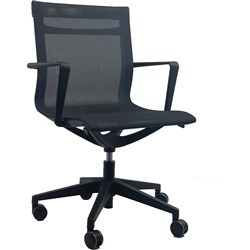 K2 Box Seating Sling Office Chair Black