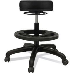 K2 NTR Botany Industrial Stool With Footring Black