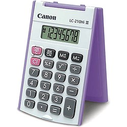 Canon LC210L Pocket Calculator With Hard Cover 8 Digit Blue
