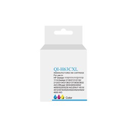 Q-Image Compatible HP 63XL Ink Cartridge High Yield Tri-Colour