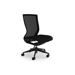 OLG Balance Project Chair Nylon Base Black Fabric Seat Mesh Back