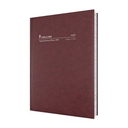 Collins Appointment Diary 2026 Early Edition A4 2 Pages To Day Burgundy