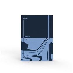 Jumble & Co Undated Diary A5 Week To View Dates And Dreams Black