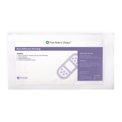 Trafalgar First Aider's Choice Non-Adherent Dressing 10 x 20cm White Pack Of 6