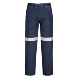 Portwest Bizflame FR Cargo Pants With Tape Size 36 Short Navy
