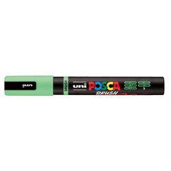 Uni Posca PC-5BR Paint Marker Medium 1-4mm Brush Tip Light Green