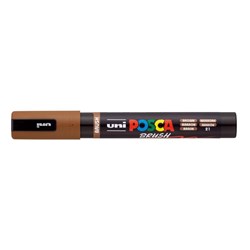 Uni Posca PC-5BR Paint Marker Medium 1-4mm Brush Tip Brown