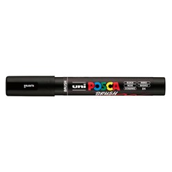 Uni Posca PC-5BR Paint Marker Medium 1-4mm Brush Tip Black