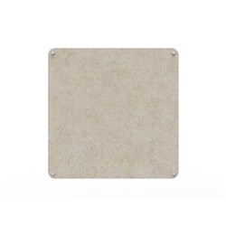Rapidline Acouline Frameless Pinboard With Radial Corners 1200W x 12D x 1200mmH Truffle