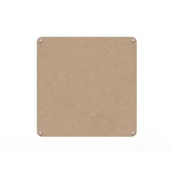 Rapidline Acouline Frameless Pinboard With Radial Corners 1200W x 12D x 1200mmH Clay