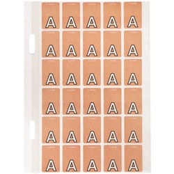 Avery Alphabet Coding Label A Top Tab 20x30mm Pink Pack Of 150