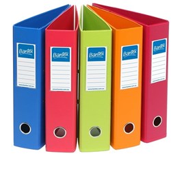 Bantex Lever Arch Binder A4 Fruits 70mm Assorted Box of 10