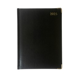 Debden Classic Manager Diary 190 x 260mm Day To Page Black