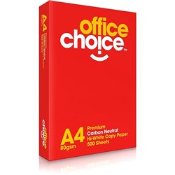 Office Choice Premium Copy Paper A4 80gsm White Ream Of 500