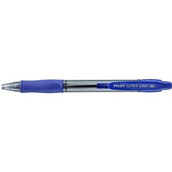 Pilot BPGP-10R Supergrip Pen Retractable Medium 1mm Blue