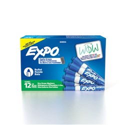 Expo Dry Erase Whiteboard Marker Bullet 2mm Blue