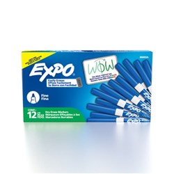 Expo Dry Erase Whiteboard Marker Bullet 1.4mm Fine Blue