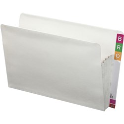 Avery Lateral Shelf Wallet Concertina 100mm Foolscap White Box Of 25