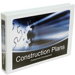 Marbig Clearview Insert Binder A3 3D Ring 32mm Landscape White