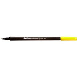 Artline Supreme Fineliner Pen 0.4mm Yellow Pack Of 12