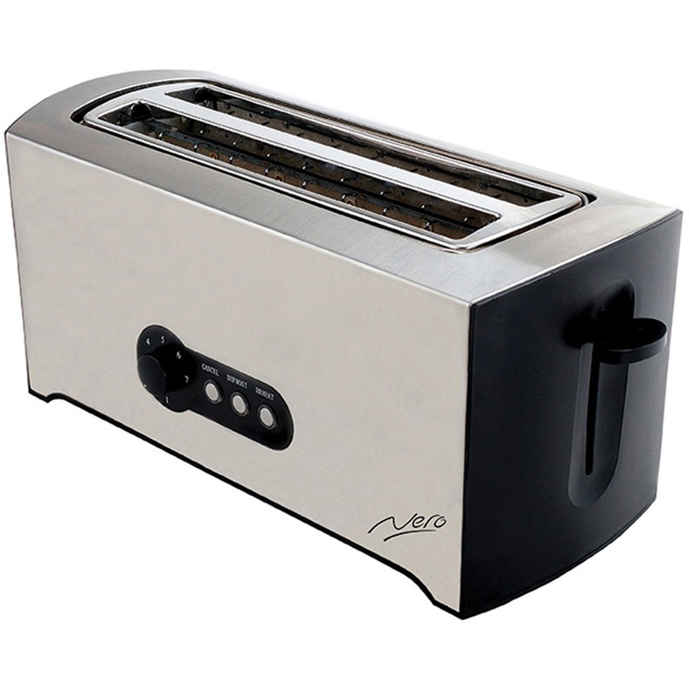Kitchen Nero 4 Slice Toaster Stainless Steel Callows Office Choice